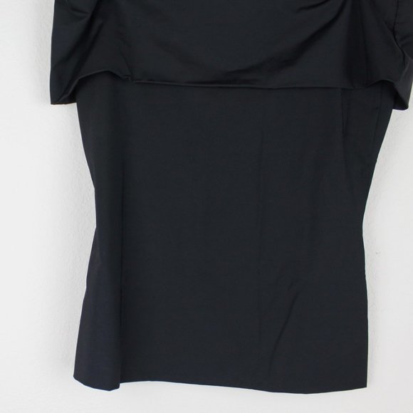 Theory Elegant Black Off-Shoulder Blouse - Picture 9 of 9